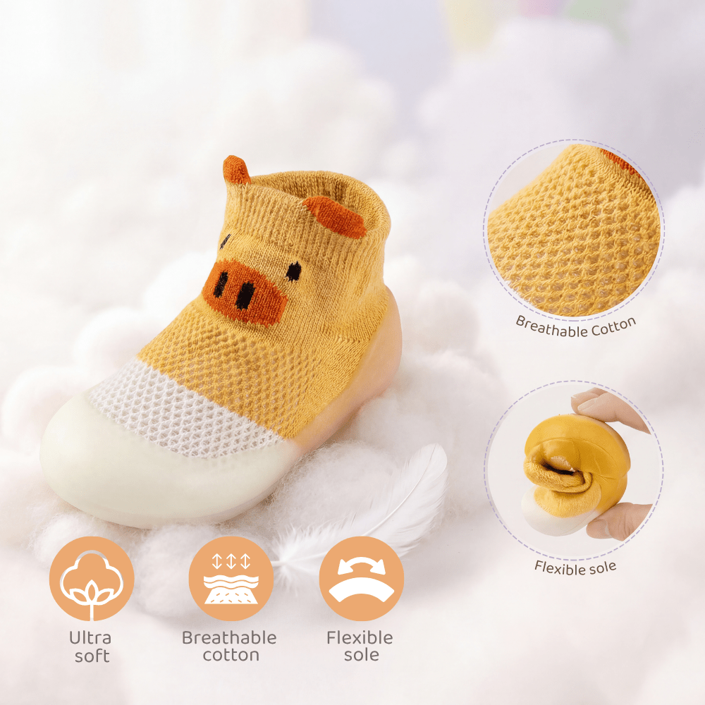 Honey Bear Baby Booties | 9-12 Months - baby booties | haus & kinder