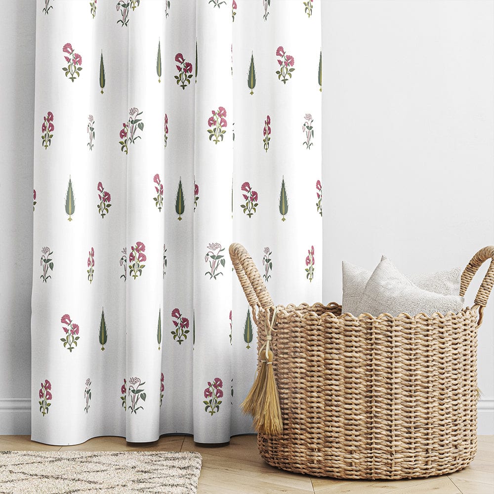 Garden of Joy Pink Curtain Set