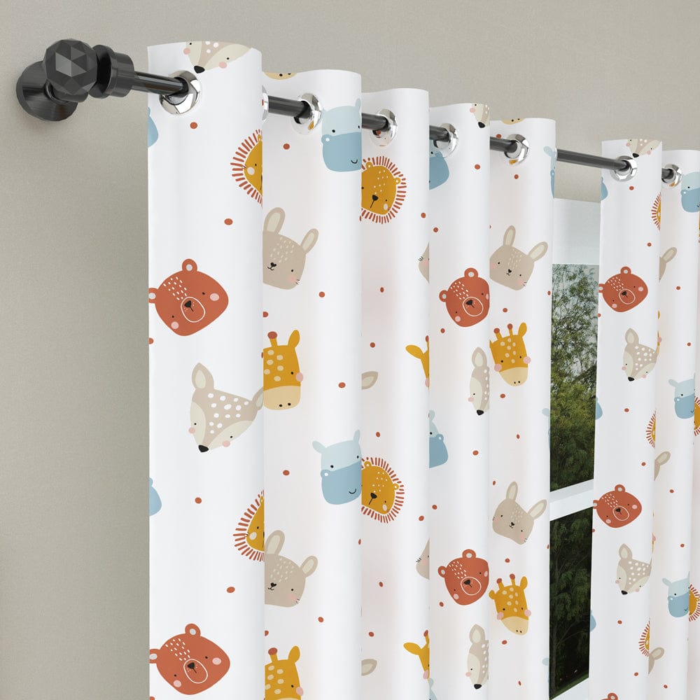 Furry Smiles Curtain Set