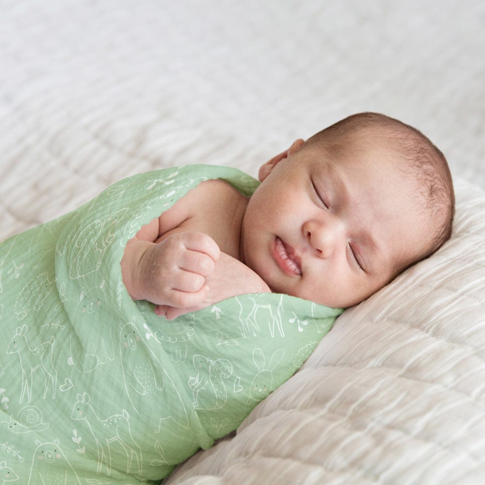 Jungle Jigsaw Collection 100% Organic Cotton Muslin Swaddle Pack Of 3