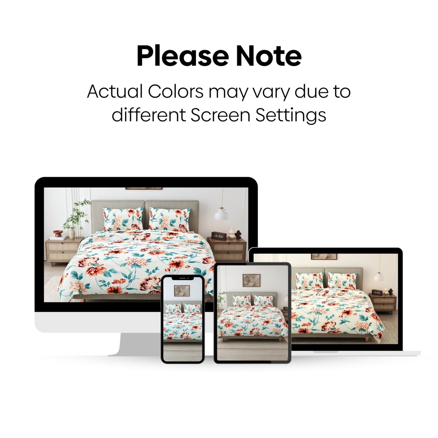 Meadow Muse 100% Cotton Double Bedsheet, 144TC - Bedsheets | haus & kinder