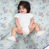 100% Cotton Muslin Reversible Blanket for New Born Baby