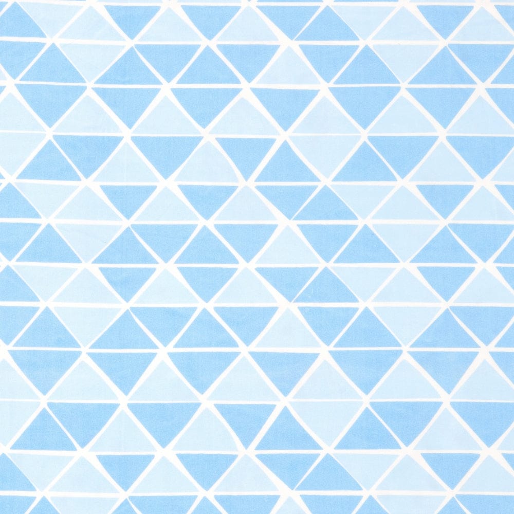 Digital Printed Ultra Soft Peach Finish Reversible Dohar, Dove Blue Bloom