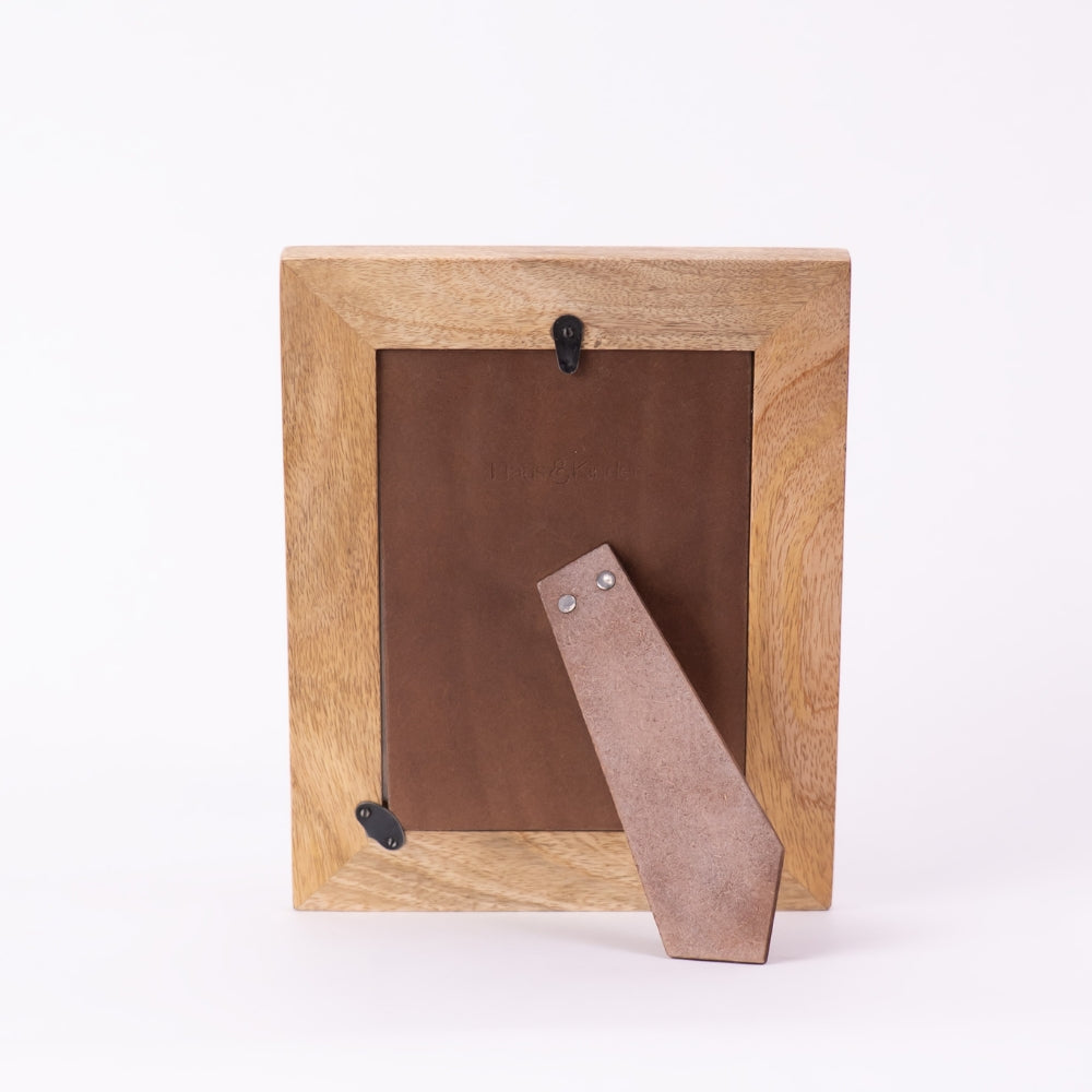 Abstract Grain Photo Frame- Natural Wood