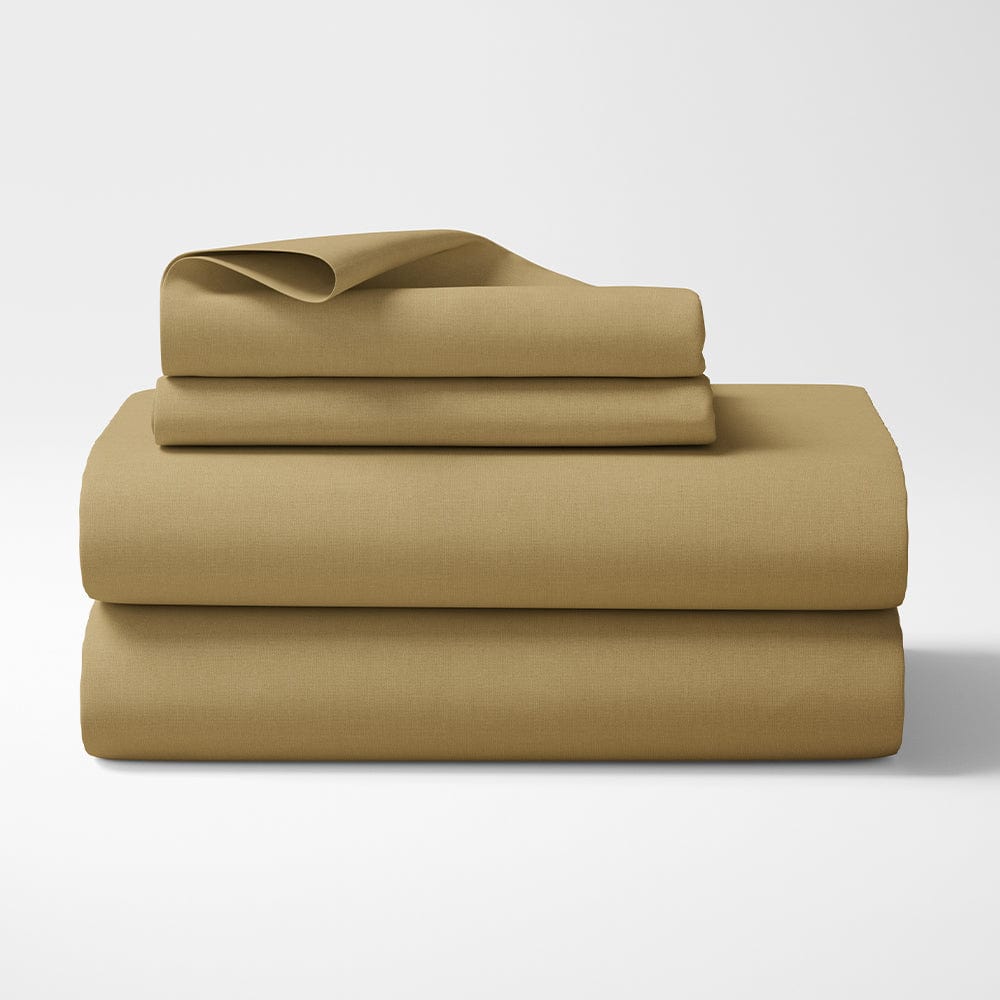 Taupe 100% Cotton Bedsheet, 300 TC