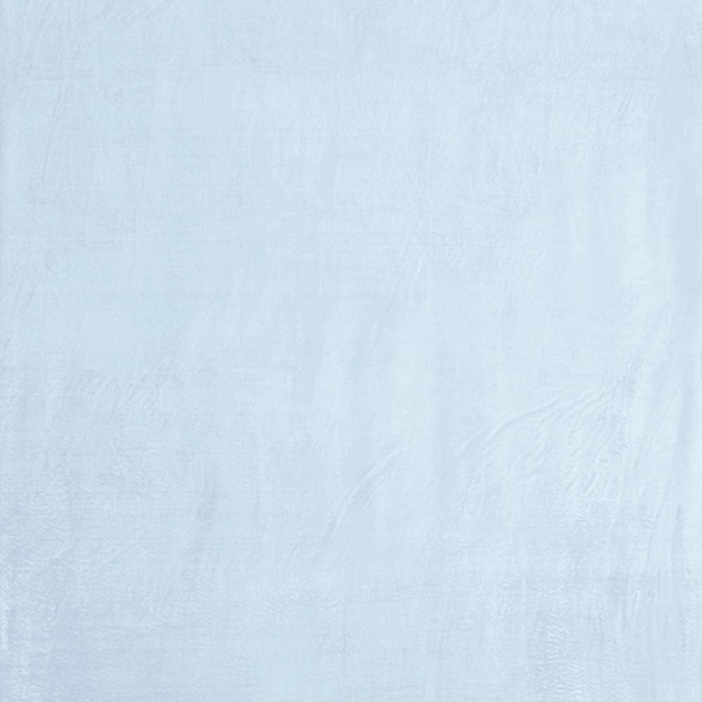 Plain Brush Cloth Super Soft Plush Single Flannel Blanket- Sky Blue