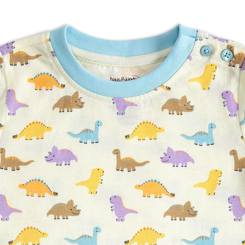 100% Cotton Half Sleeve Boy T-Shirt, Off white