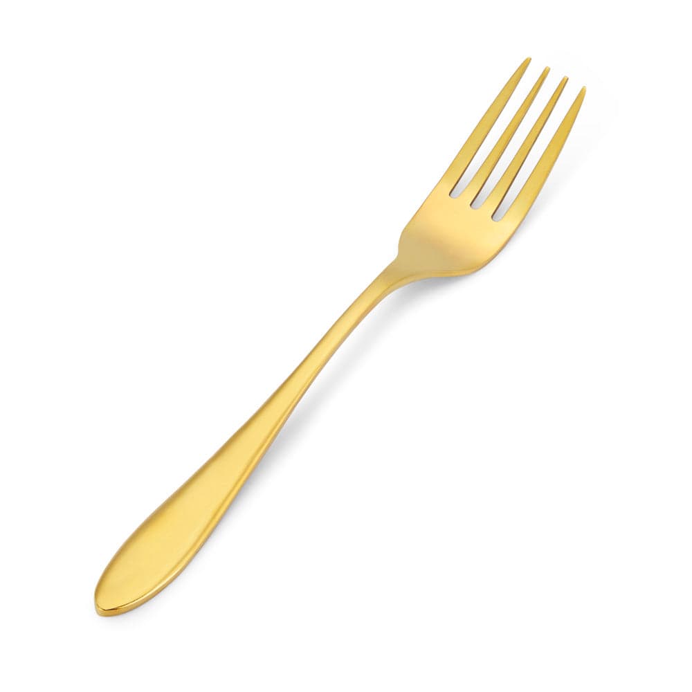Stardust Champagne Gold stainless steel dinner fork, set of 4