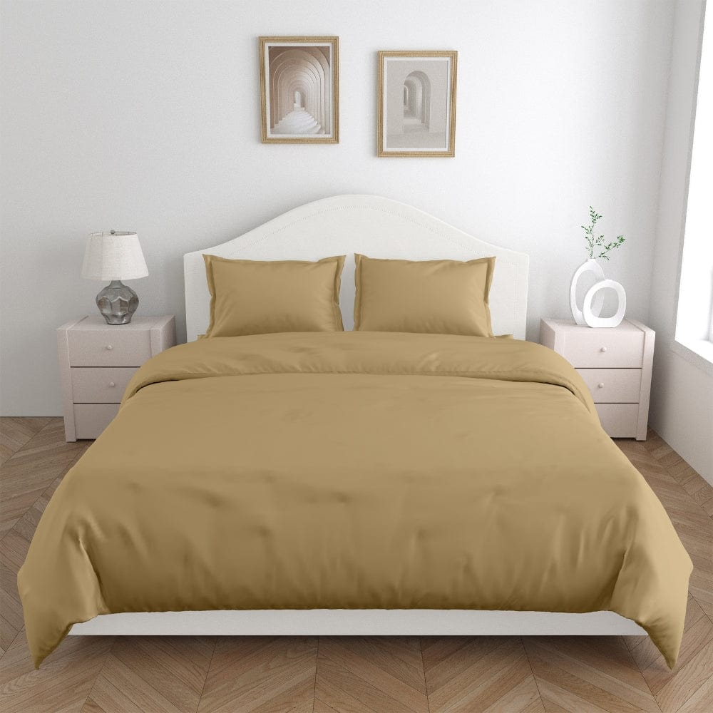 Taupe 100% Cotton Bedsheet, 300 TC