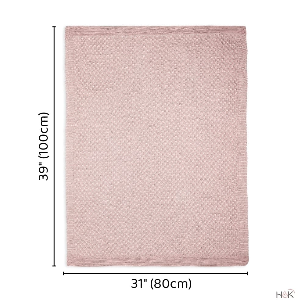 Baby Blossom Cotton Knitted All Season AC Blanket with a toy - Blanket | haus & kinder