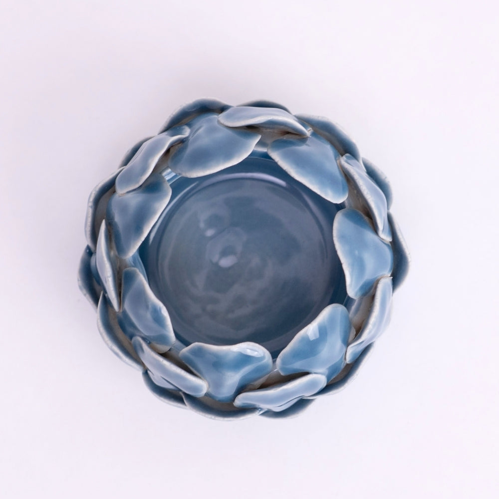 Frost Artichoke Tea light holder- Sky Blue