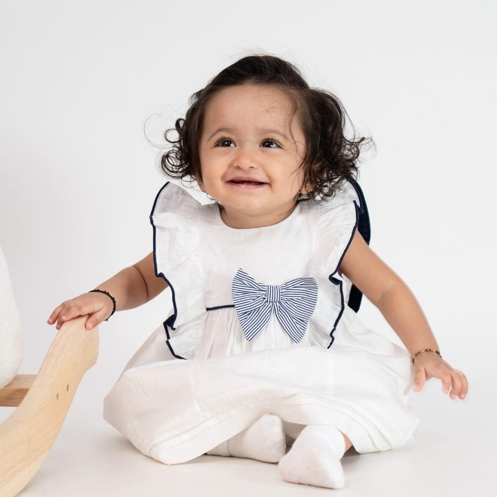 100% Cotton Bow Frock with Blommer