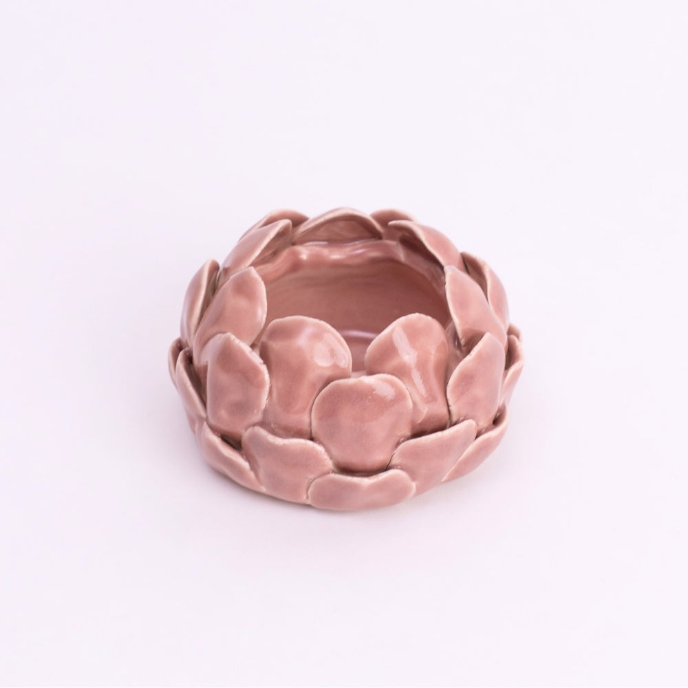 Blush Artichoke Tea light holder- Blush