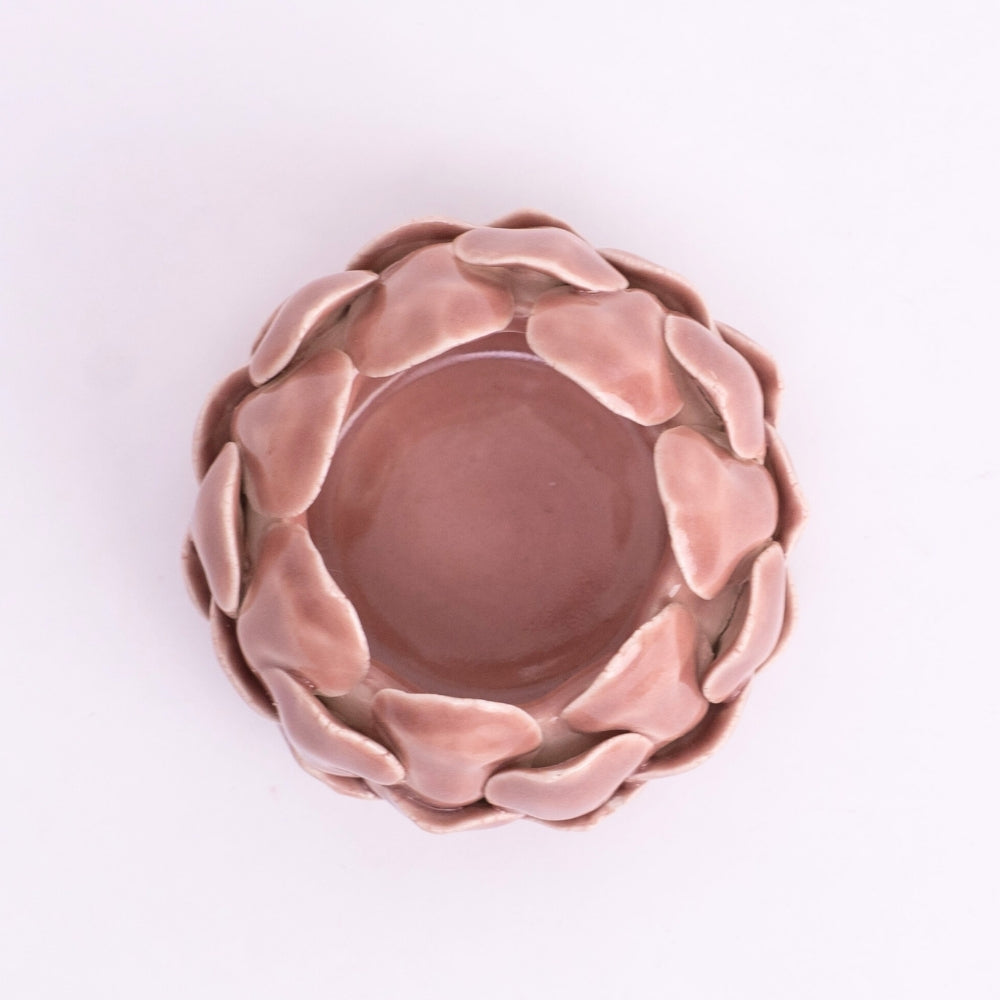 Blush Artichoke Tea light holder- Blush