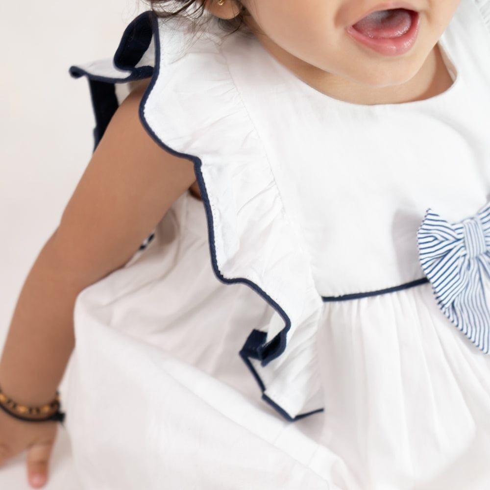 100% Cotton Bow Frock with Blommer