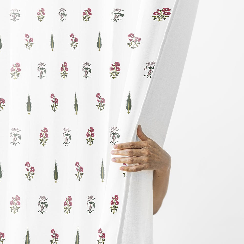 Garden of Joy Pink Curtain Set