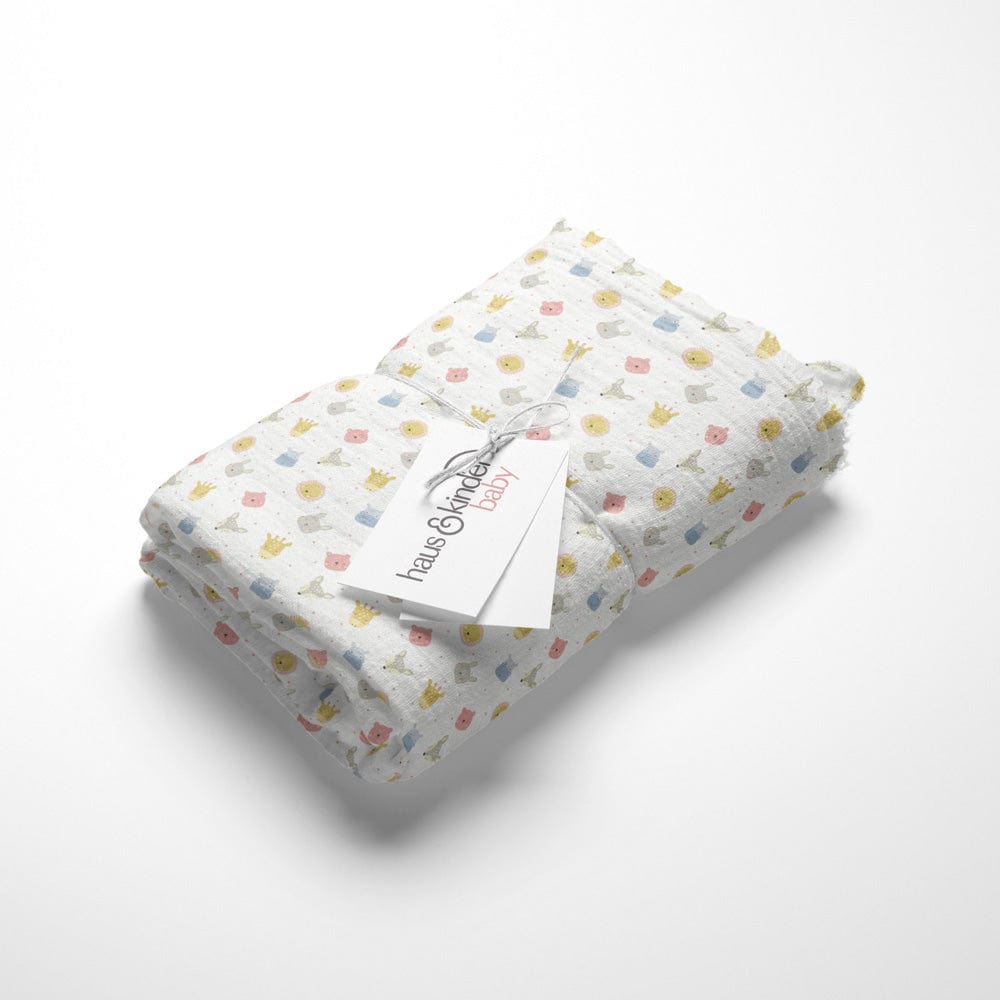 Jungle Jigsaw Collection 100% Organic Cotton Muslin Swaddle Pack Of 3