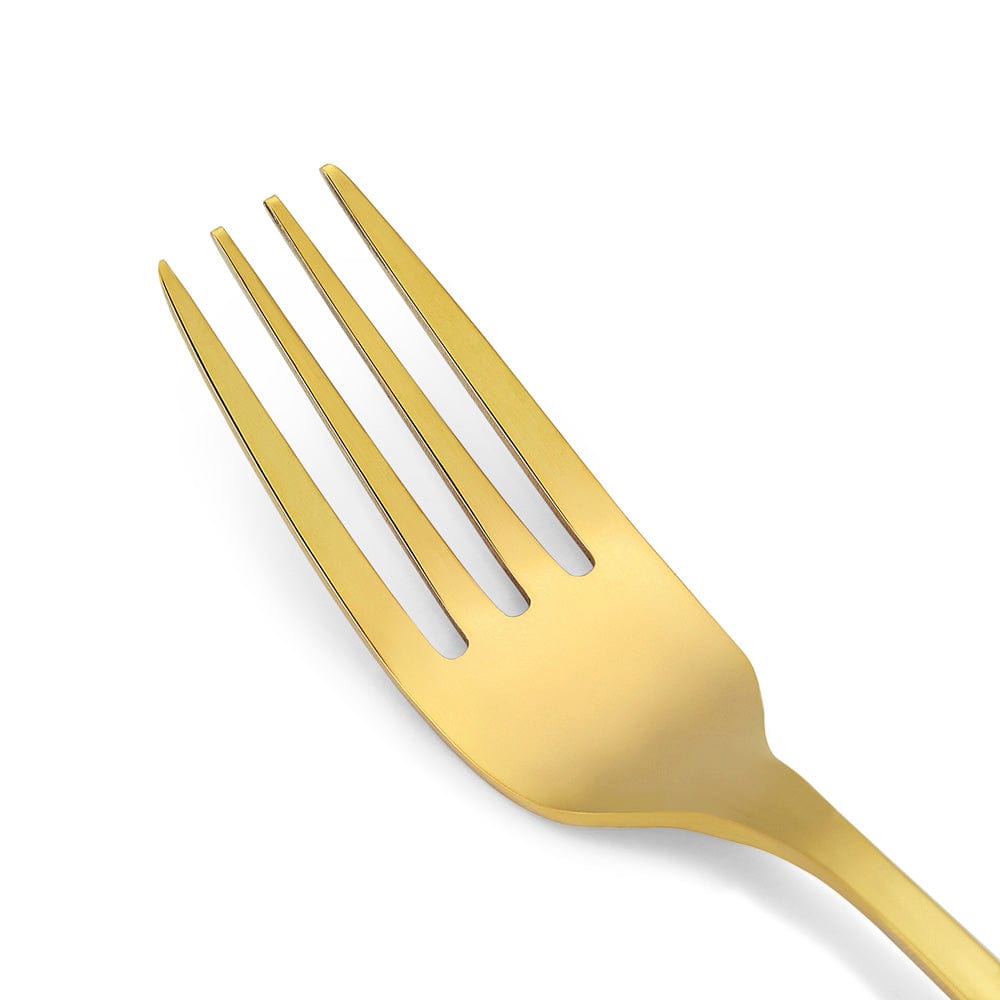 Stardust Champagne Gold stainless steel dinner fork, set of 4