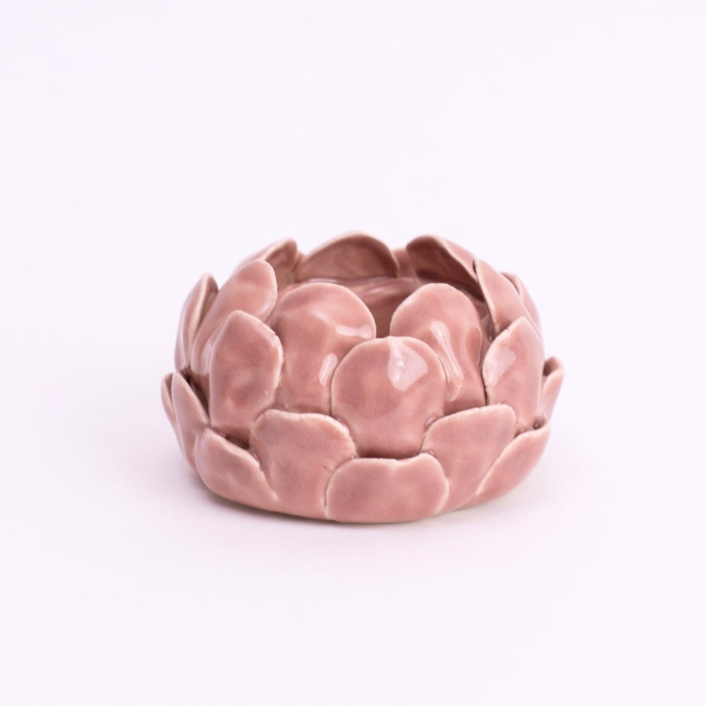 Blush Artichoke Tea light holder- Blush