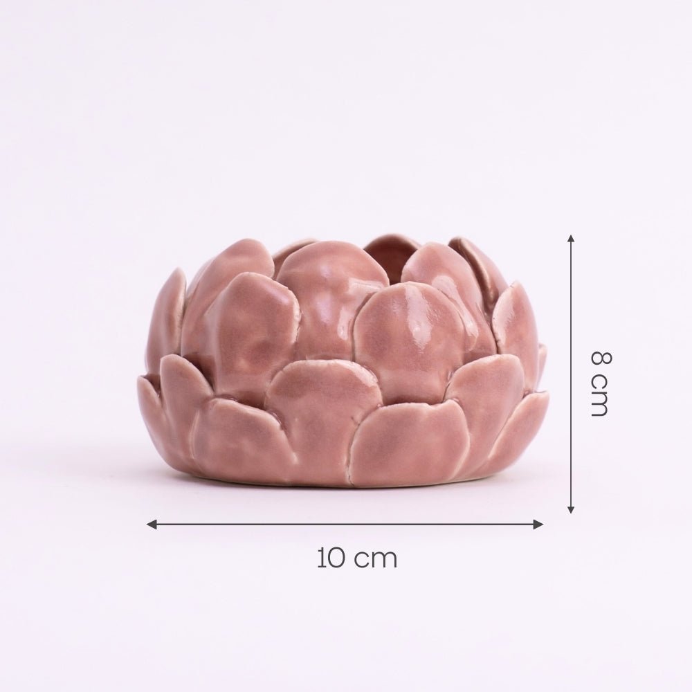 Blush Artichoke Tea light holder- Blush - Tea Light | haus & kinder