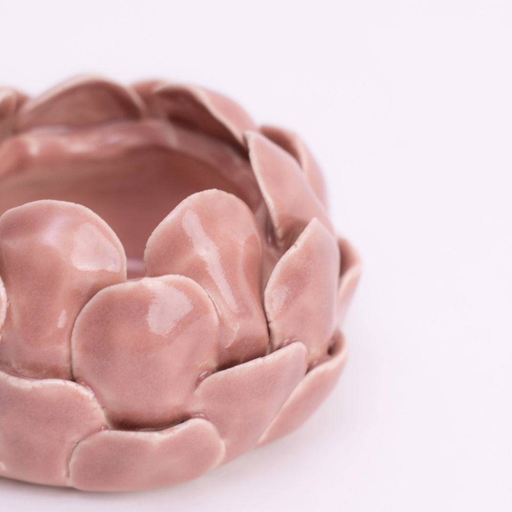 Blush Artichoke Tea light holder- Blush