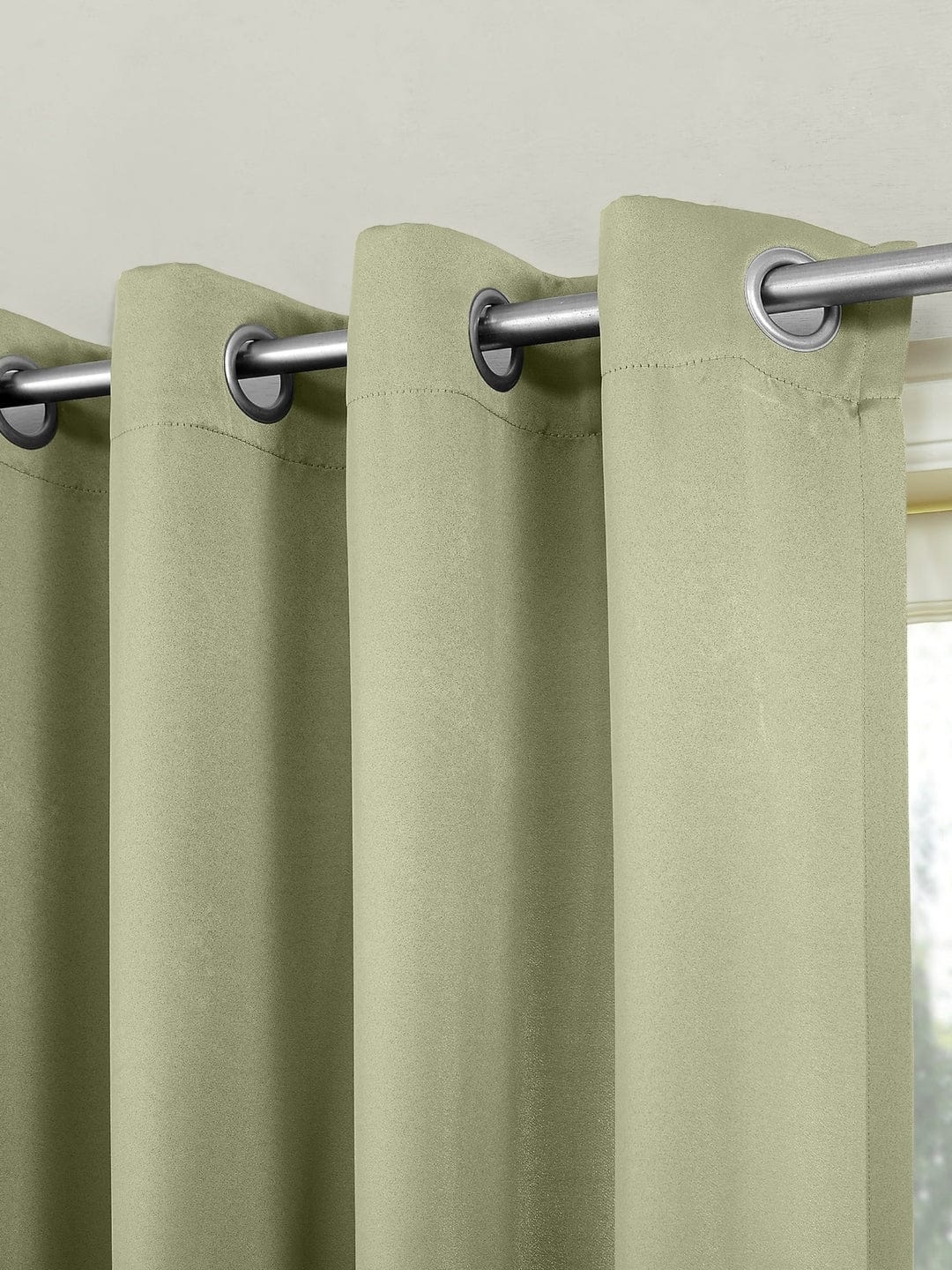 Solid black out curtains set of 2, Pista