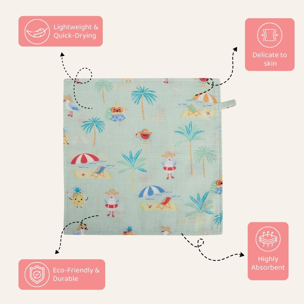 Tropical Twist : Pack of 5 Wash Cloth