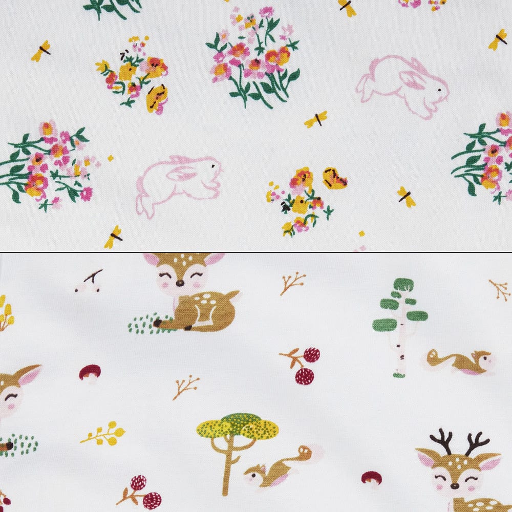 Safari Blossom : Pack of 2 burp cloth