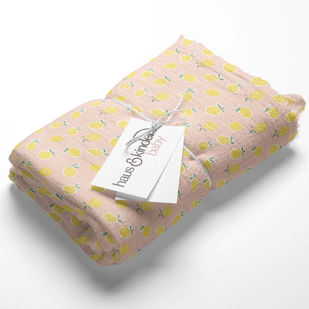 Citrus groove Collection 100% Cotton Muslin Swaddle Pack Of 3