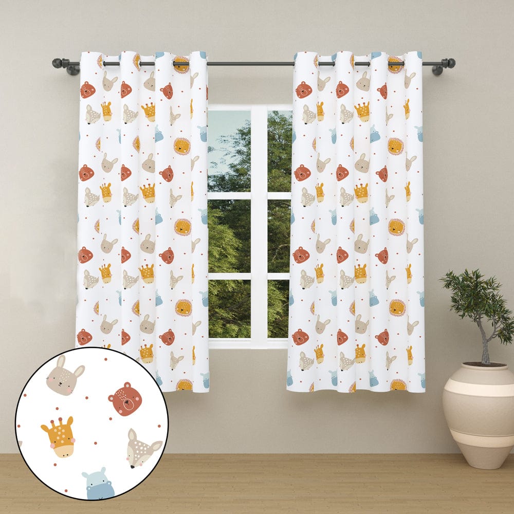 Furry Smiles Curtain Set
