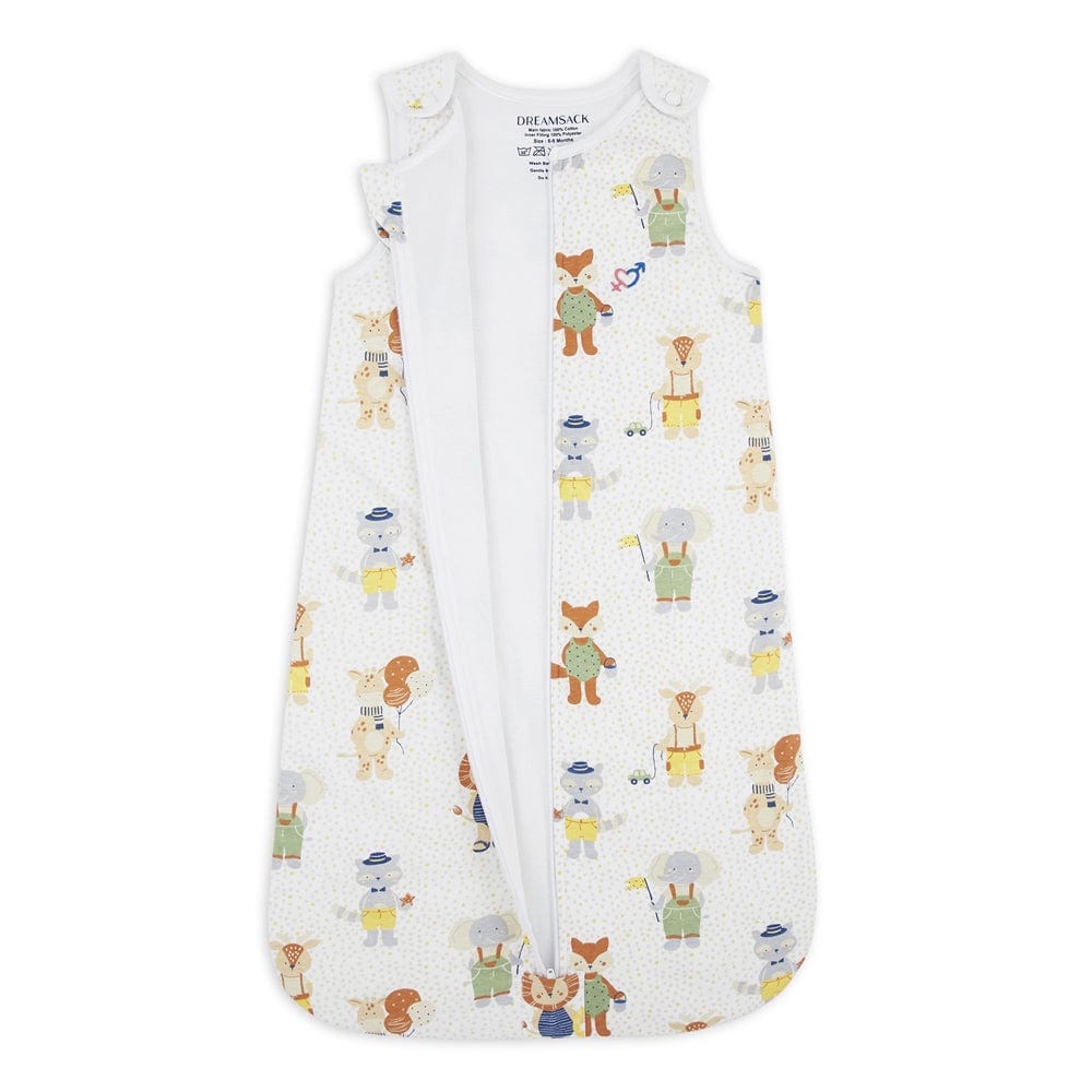 Dreamsack Cotton Sleep Sack, Quilted Layer, Size (6+ months), TOG 1.5, Jungle Party