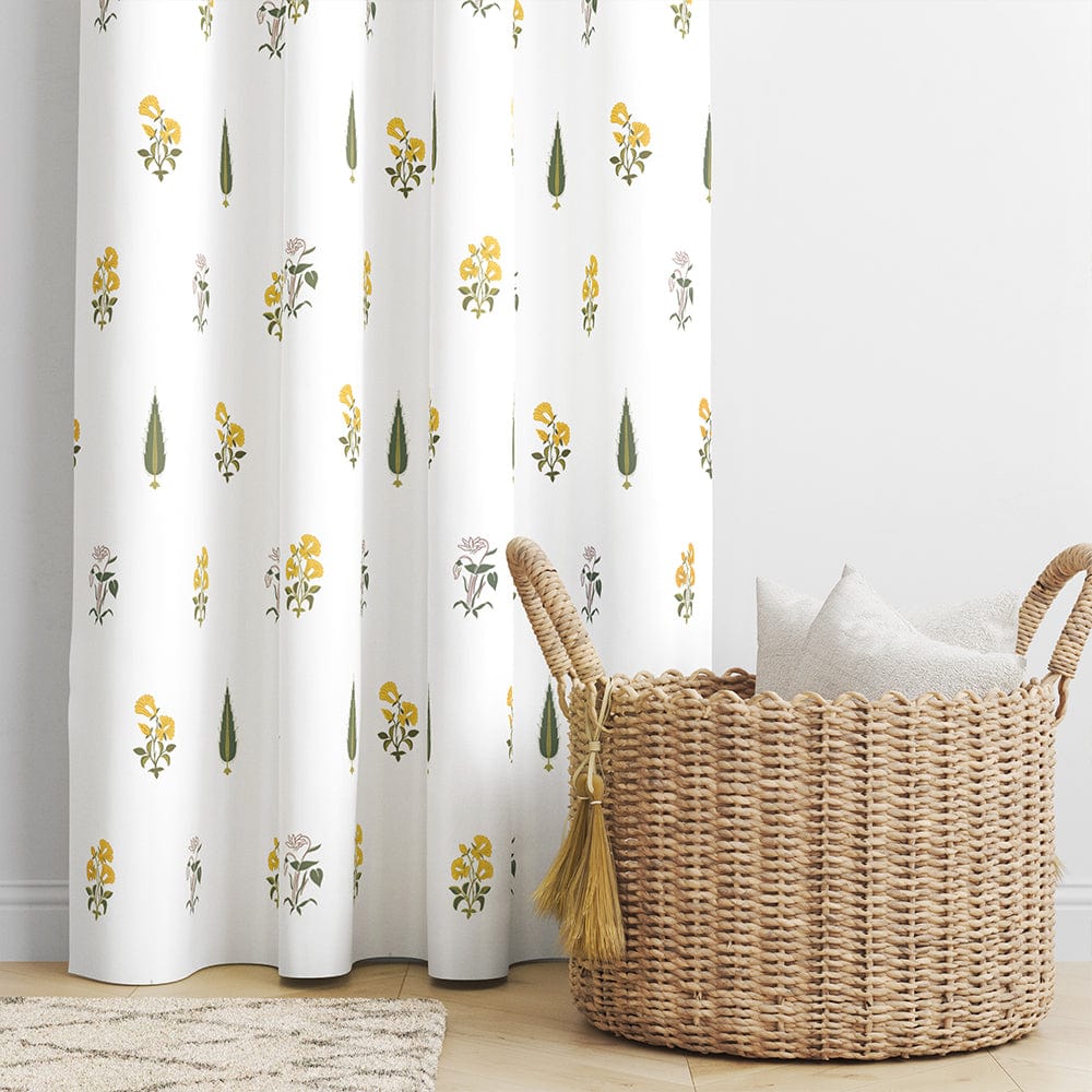 Garden of Joy Yellow Curtain Set