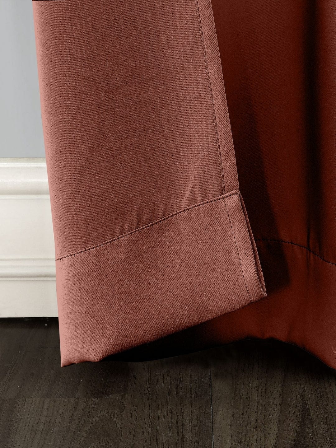 Solid blackout curtains set of 2, Dark Brown - Blackout Curtains | haus & kinder