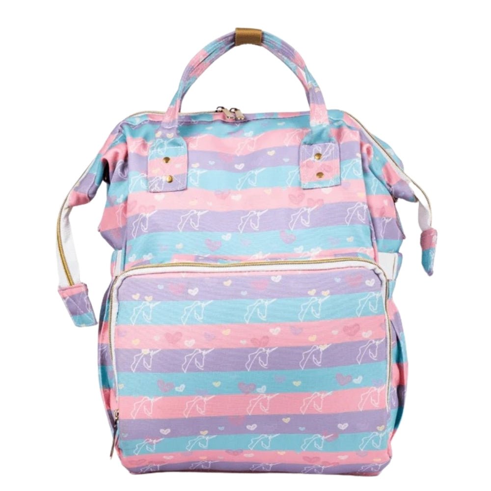 Unicorn, Art on Canvas - Chic Diaper Bag Backpack for New Moms - Diaper Bag | haus & kinder