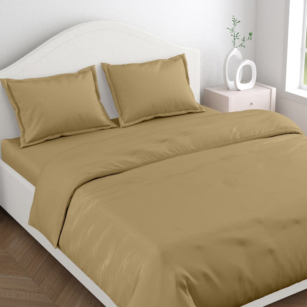 Taupe 100% Cotton Bedsheet, 300 TC