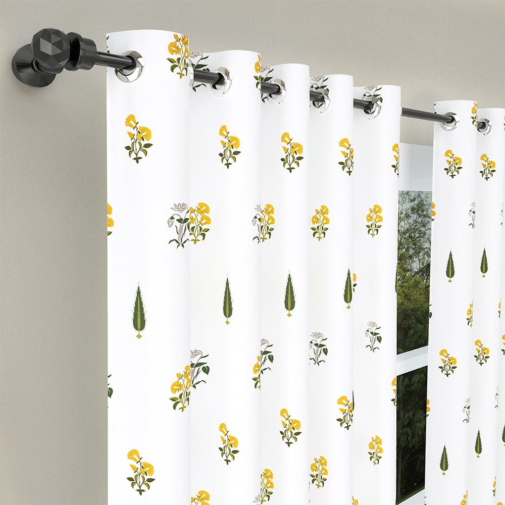 Garden of Joy Yellow Curtain Set