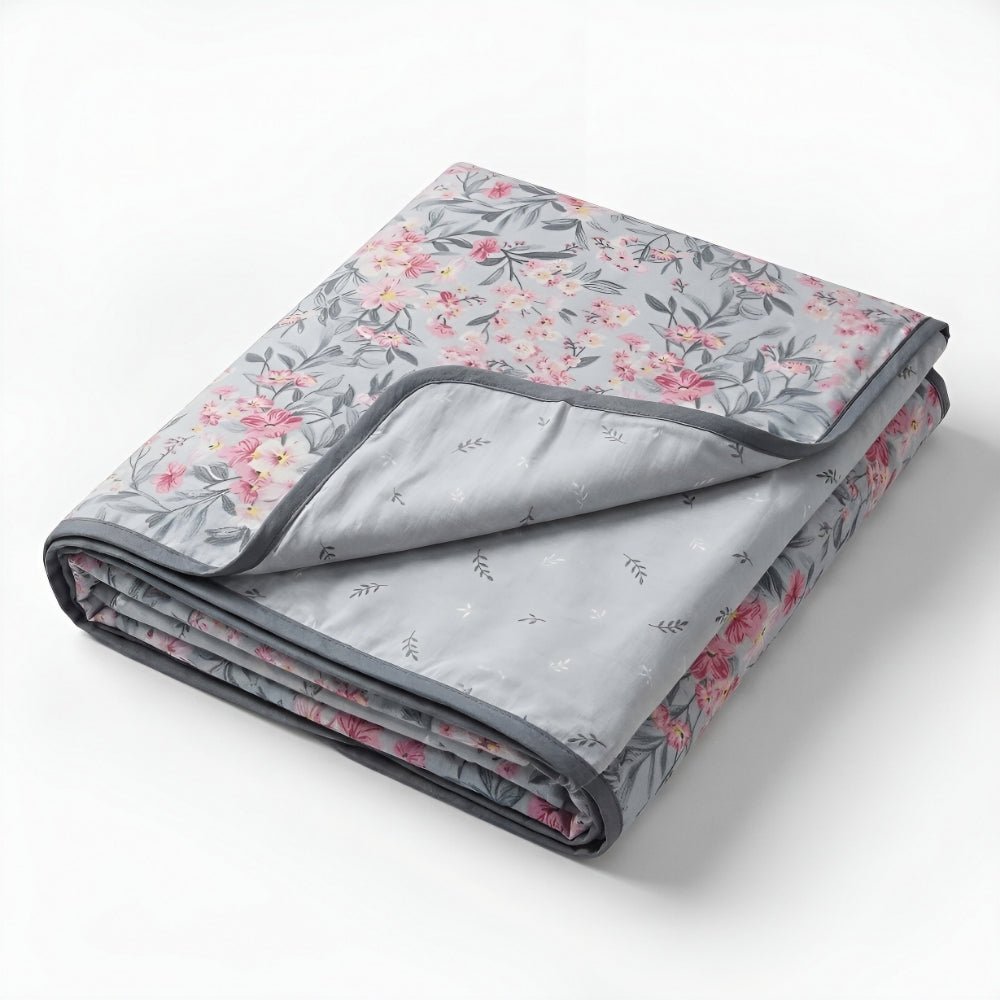 Moments 100% Cotton Reversible Double Dohar Set Of 1, Grey - Dohar | haus & kinder