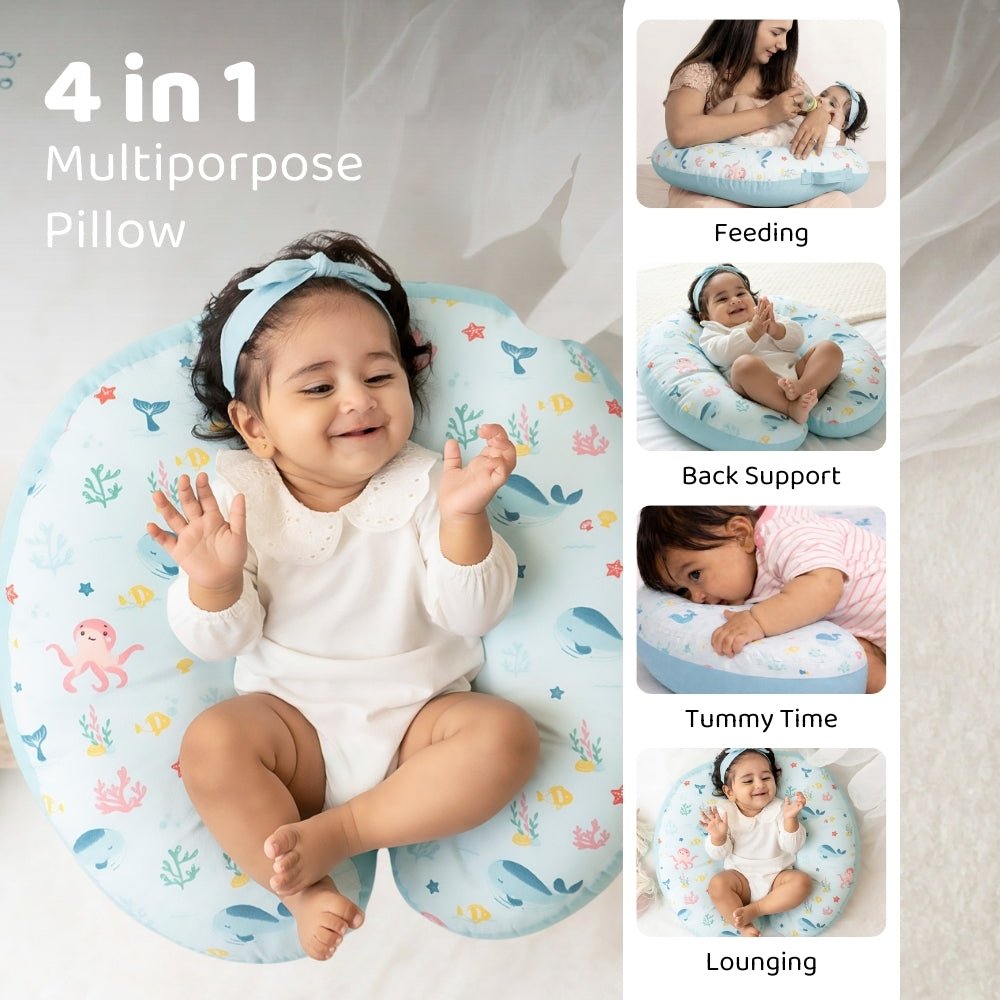 Vitamin Sea 100% Cotton Multipurpose Feeding/Nursing pillow - Feeding Pillow | haus & kinder