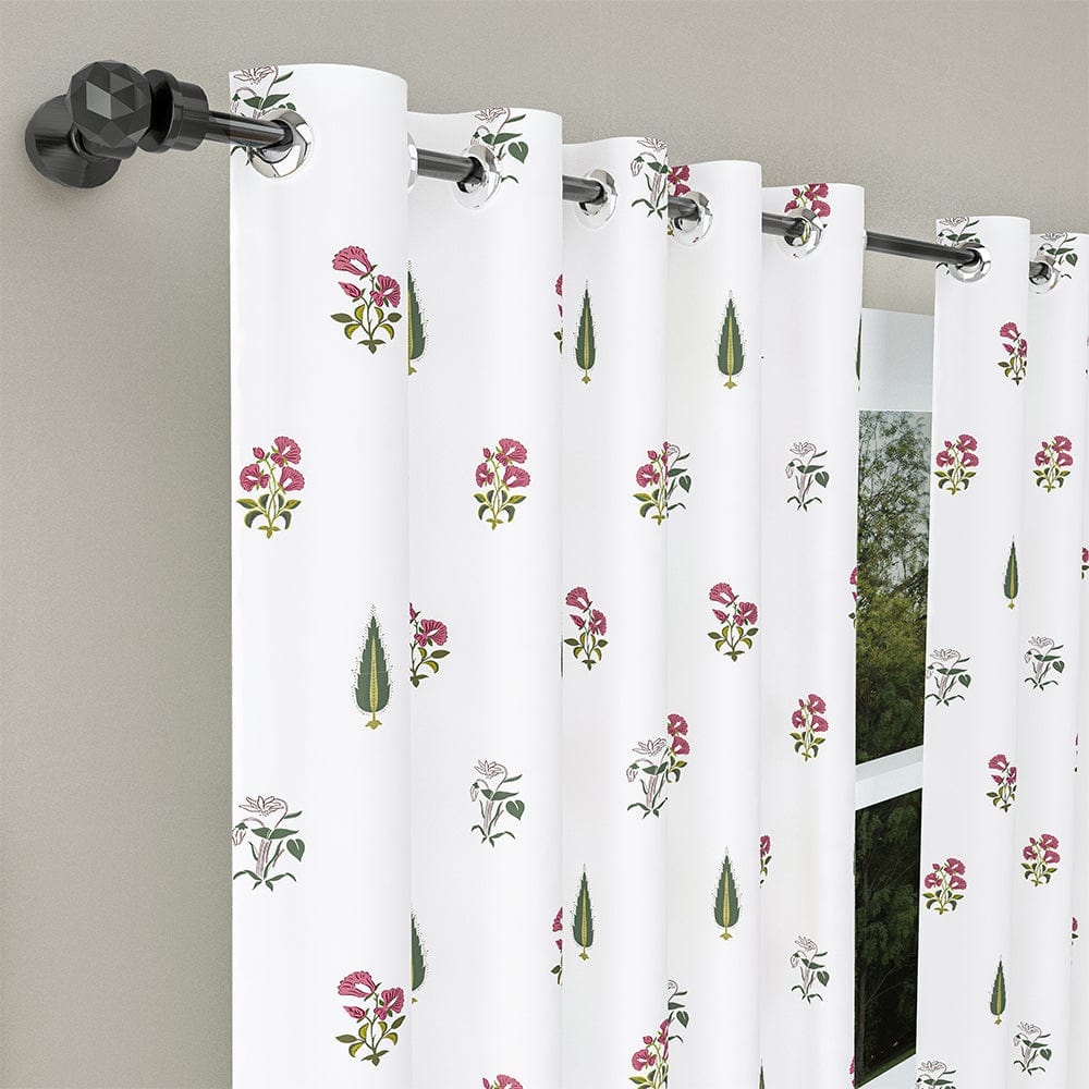 Garden of Joy Pink Curtain Set