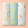 Wildlife wonder Collection 100% Cotton Muslin Swaddle Pack Of 3