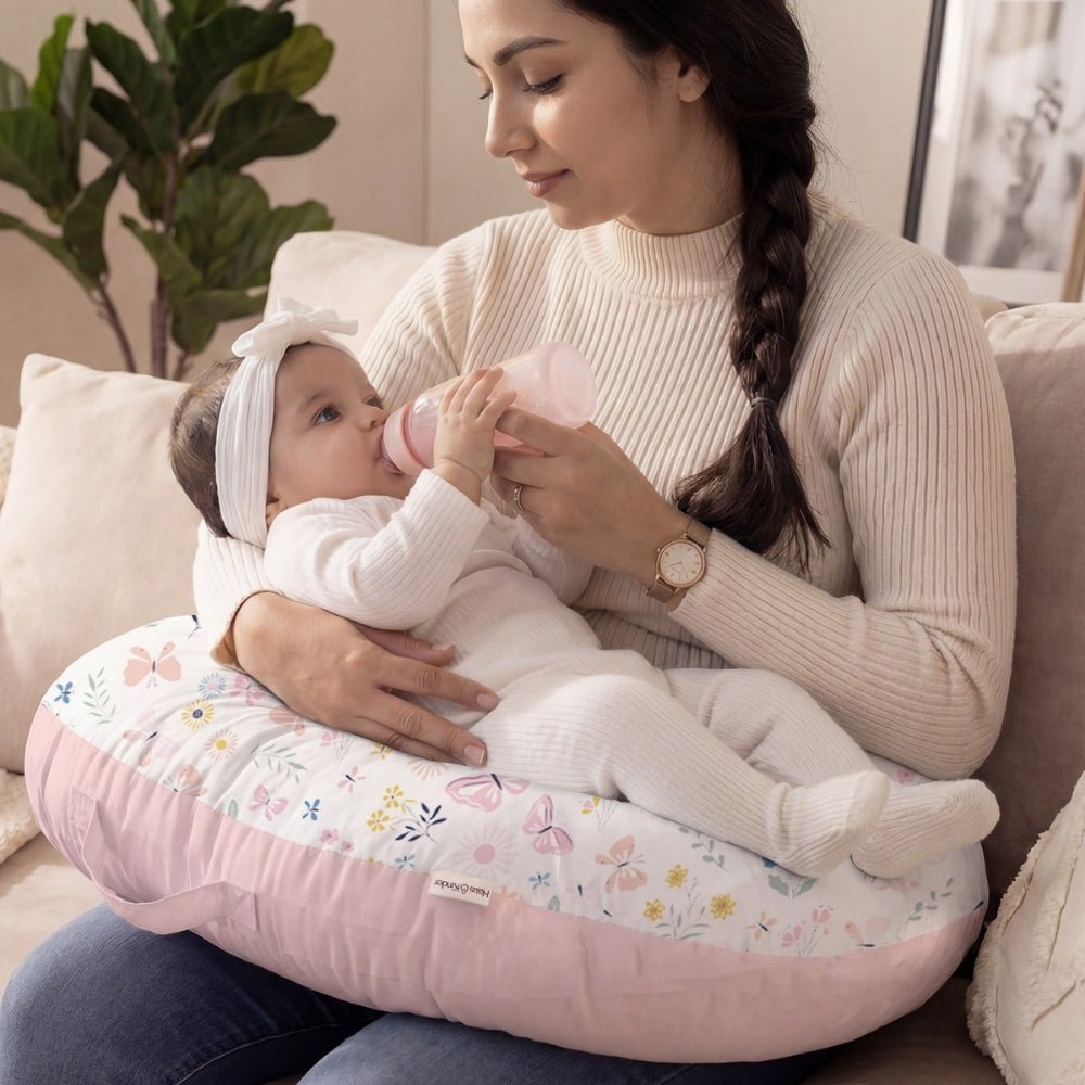 Butterfly Garden 100% Cotton Multipurpose Feeding/Nursing pillow - Feeding Pillow | haus & kinder