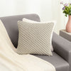 Knitted Decorative Bubble knit Cushion Cover, Pale Whisper
