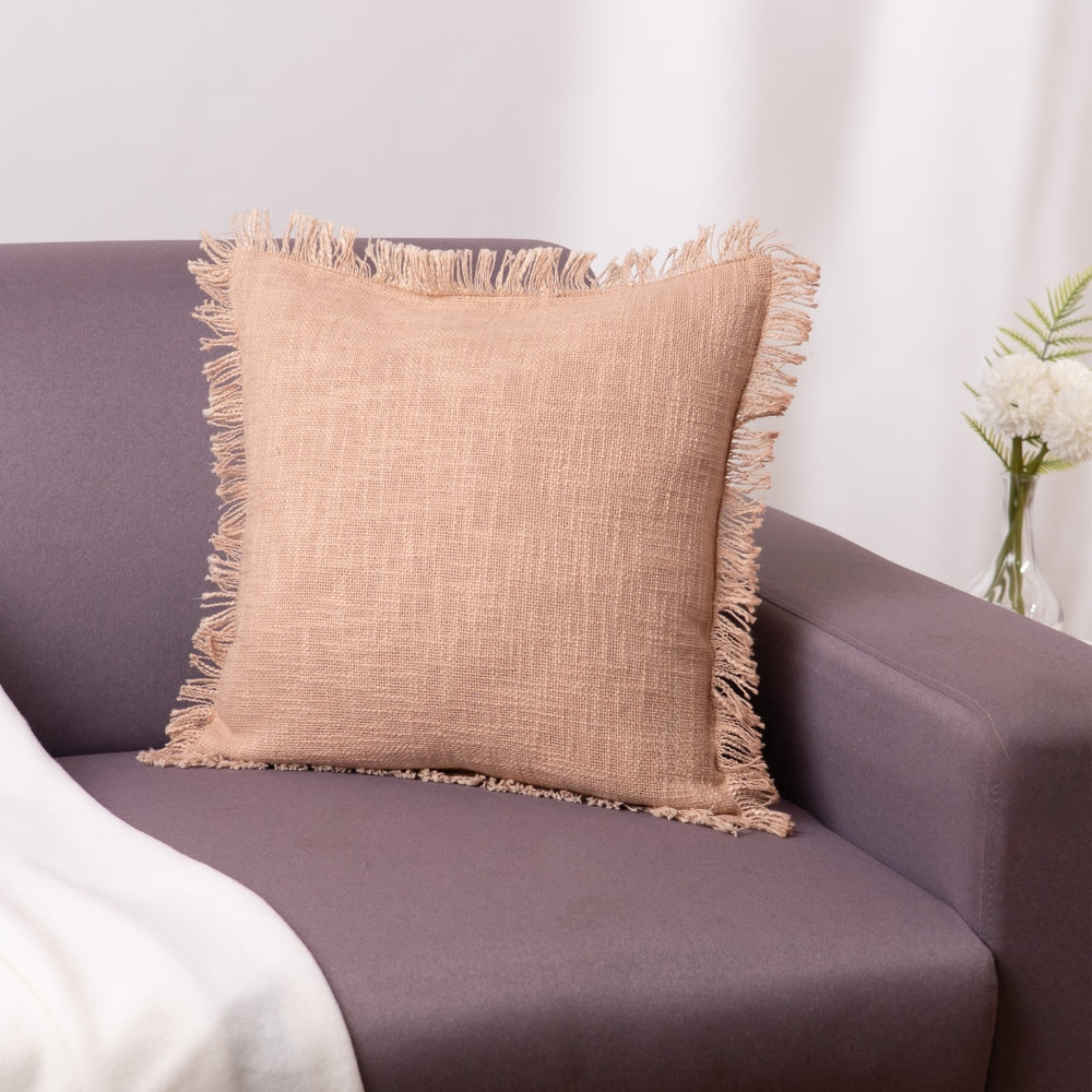Textured Cushion Cover, Sandstone Luxe