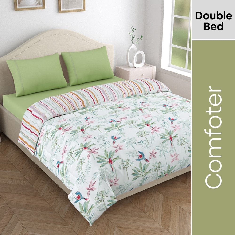 Microfibre Reversible Comforter, Palmscape