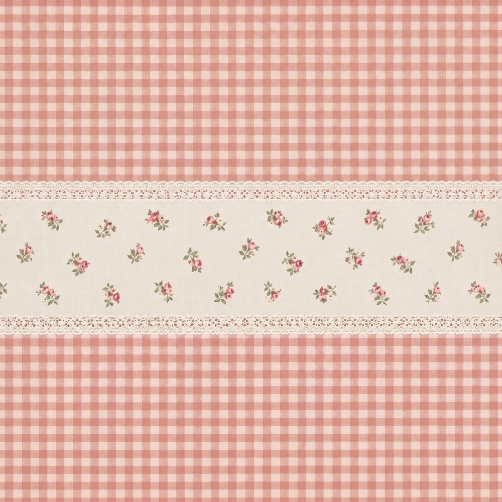 Petal Plaids Embroidered 100% Cotton Bed Cover Set, Blush - Bedcover | haus & kinder