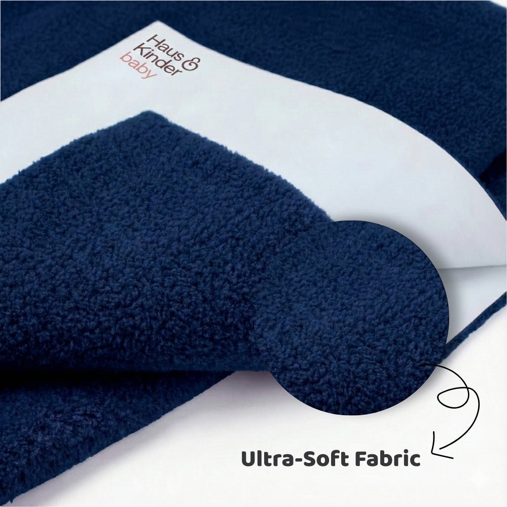 Waterproof Quick Dry Sheet for Baby, Sky & Navy Blue, Pack of 2 - Dry Sheets | haus & kinder