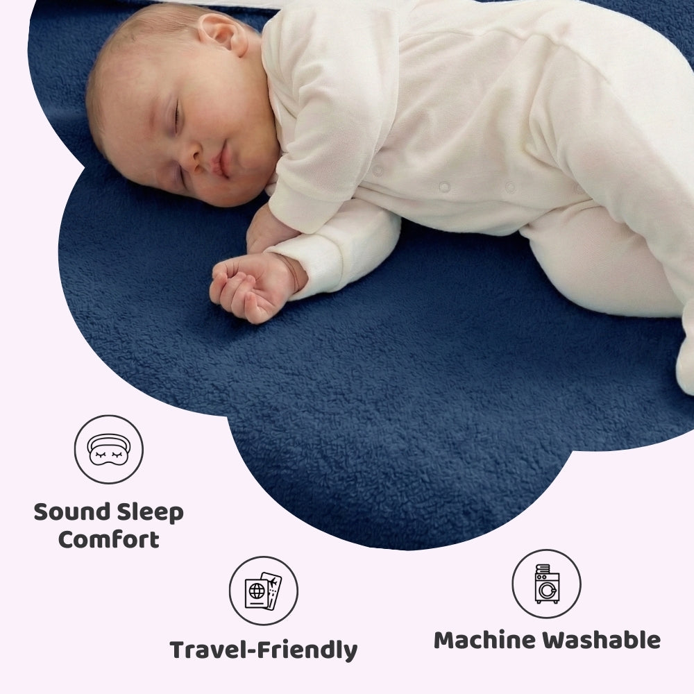 Waterproof Quick Dry Sheet for Baby, Navy Blue