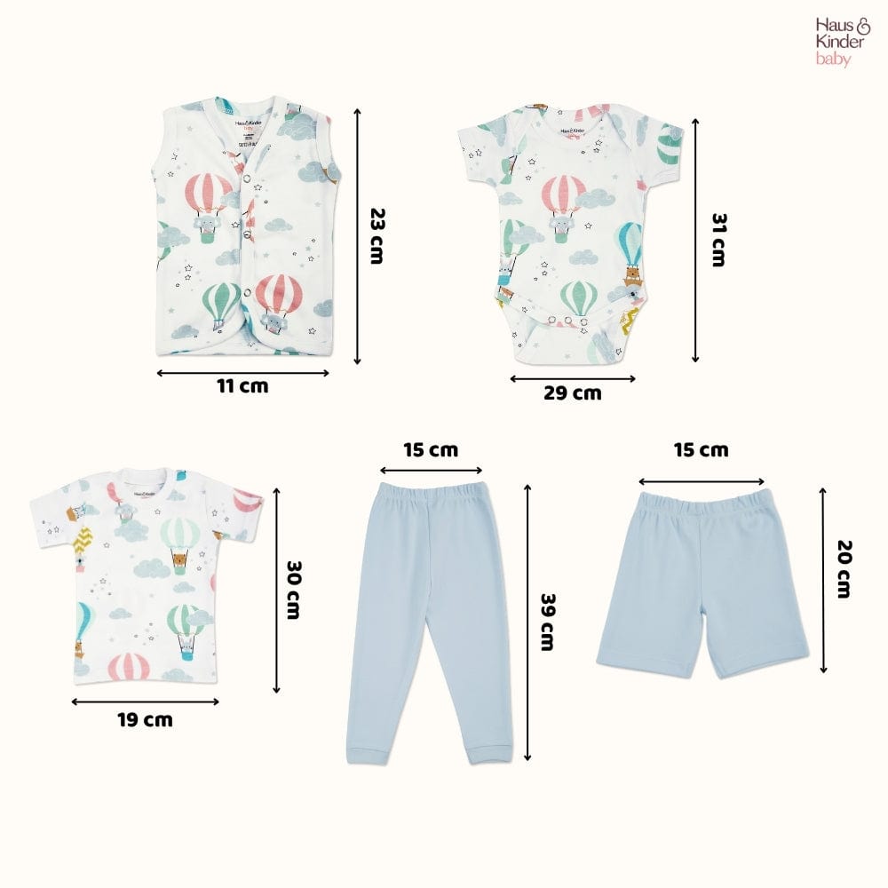 Hot Air Ballon Apparel Set- Pack of 5