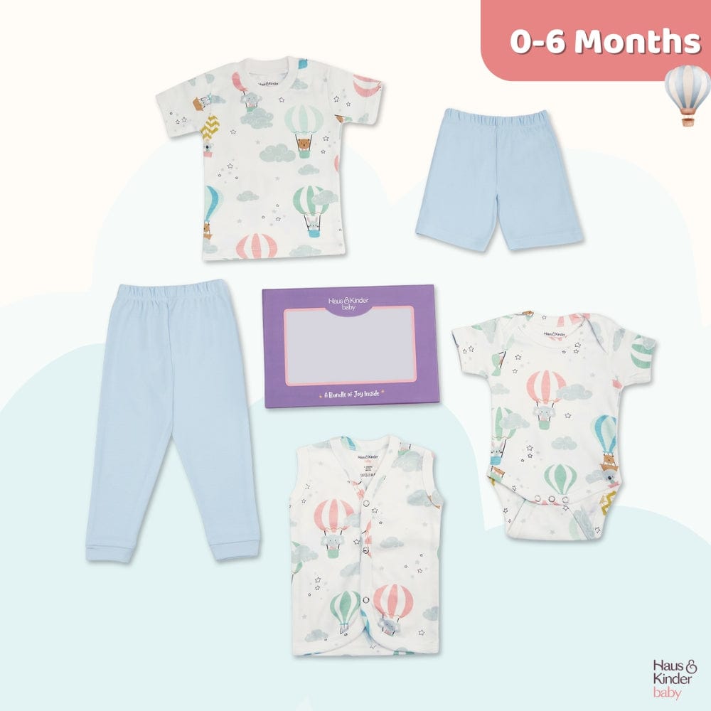 Hot Air Ballon Apparel Set- Pack of 5