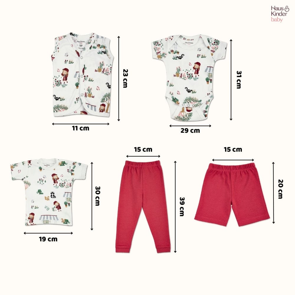 Scarlet in the Garden Apparel set- Pack of 5